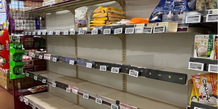 Japan – Japan’s Soaring Rice Prices Spark Panic Buying and Rationing as Climate Threatens National Staple